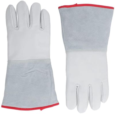 Hittebestendige cryogene handschoenen voor het hanteren van droogijs en vloeibare stikstof, 36 cm lang, ideaal voor koude opslag en laboratoriumgebruik