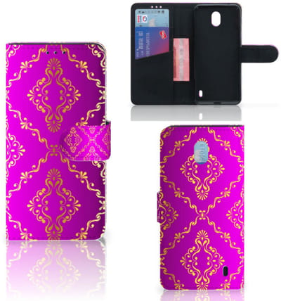 Boekhoesje voor Wallet Case Nokia 1 Plus Barok Roze