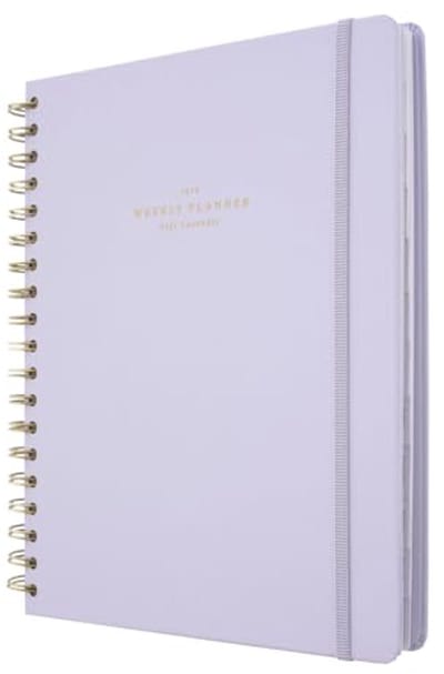 Weekagenda 2024-2025 Soft Lavender - 17 Maanden Weekplanner en Afspraakplanner