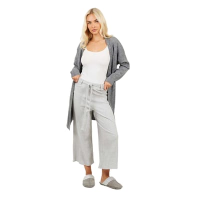 Brave Soul Dames/Dames Relaxed Broek Met Wijde Pijpen (Grijze Mergel)