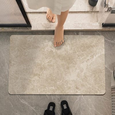 Eenvoudige Diatomeeënaarde Verdikte Kussen Absorberende Mat Badkamermat Sneldrogend High-end Badkamermat Antislip 60 * 90CM