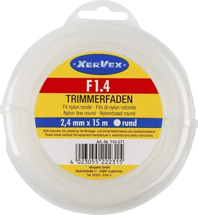 Westfalia Reserve Polyamide garen (nylon) voor trimmers, ongeveer, 2,4 mm / 15 m