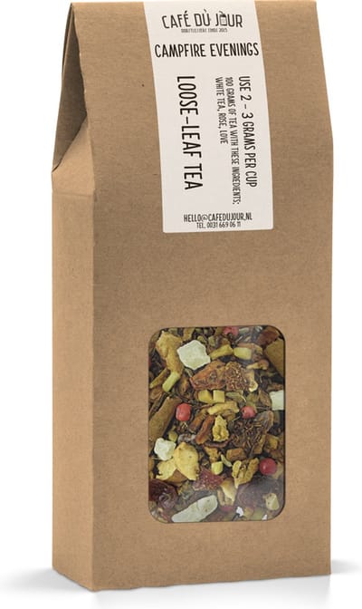 Kampvuur avonden - Vruchtenthee 100 gram - Café du Jour losse thee