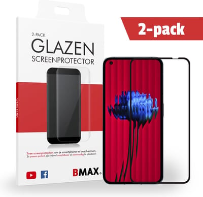 2-pack BMAX geschikt voor de Nothing Phone 1 - Full Cover - Gehard glas - Google screenprotectors - Telefoonaccessoires - Telefonie & Accessoires - Beschermglas - Glas screenprotectors - Zwart
