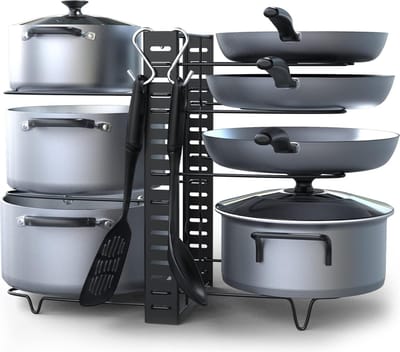 pannenrek - pannenplank , pan shelf / rack organizer \ Opbergrek