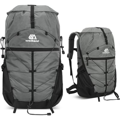35L Outdoor Camping Rugzak Grote Wandel Trekking Vis Tas Hydratatie Korte Reis Bagage Klimmen Waterdichte Reizen Rugzak 30 - 40L gray