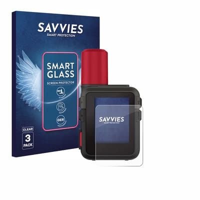 3 Stuks Savvies Screenprotector - geschikt voor Garmin inReach Mini 3 Plus - beschermfolie glas transparant