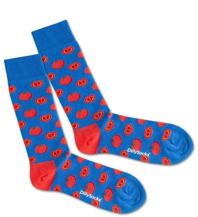 DillySocks Lake Tomato Sock 36-40