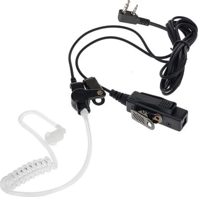 K-PO® KEP 26 S - Beveiligings oortje - Security Headset - Heavy Duty - Midland connector - Horeca - Evenementen - Outdoor activiteiten