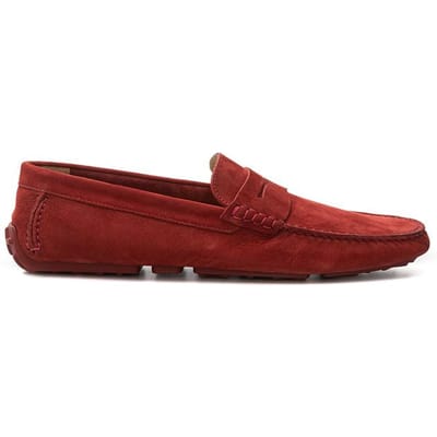 Bally Bordeaux Lederen Moccasin