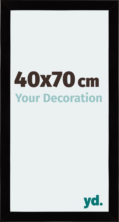Your Decoration - Fotolijst 40x70 cm - MDF - Zwart Hoogglans - Mura