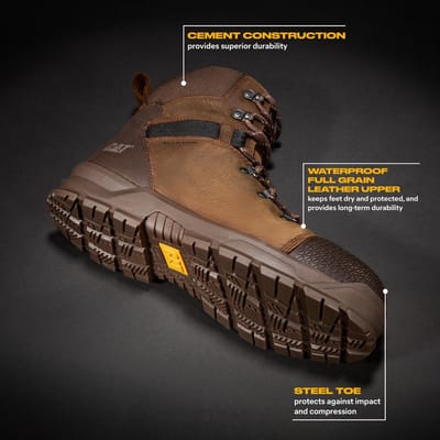 CAT Safety Accomplice X S3 | Seal Brown - FW Industrial Adult - Maat 40 - Brown
