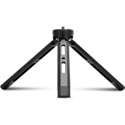 Mini metalen statief Aluminium desktopstandaard met 1/4 inch schroef voor DSLR ILDC-camera zwart