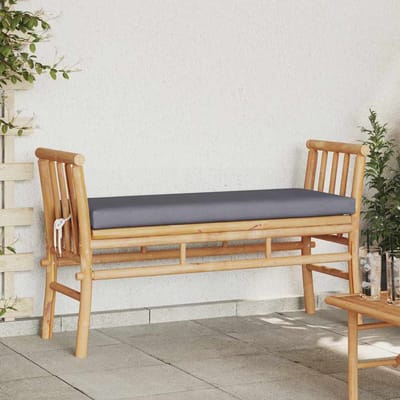 vidaXL - Tuinbank - 2 - -Seater - 110 - x - 38 - x - 65cm - Bamboe - Bruin - Rechthoekig