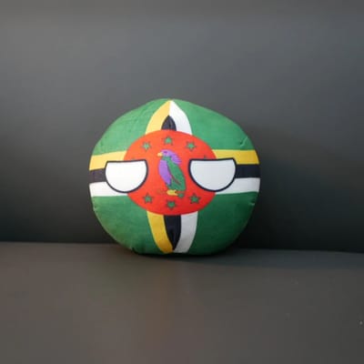 20/10cm Het Gemenebest Dominica Polandball Pluche Speelgoed Landbal Gevuld Poppetje Hanger Huisdecoratie