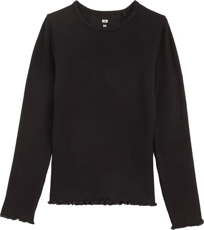 WE Fashion Meisjes T-shirt van ribstof