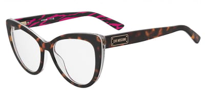 Moschino Love MOL649 Pink havana pattern 55/17/140 WOMAN Brilmonturen