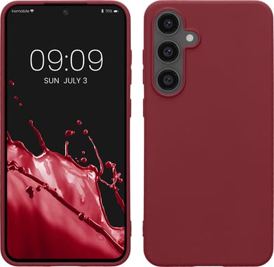 kwmobile telefoonhoesje geschikt voor Samsung Galaxy S24 FE - Hoesje voor smartphone - Back cover in bordeaux-violet