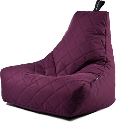 Extreme Lounging - b-bag mighty-b quilted- zitzak voor volwassenen - binnen & buiten - uv- en waterbestendig - Berry