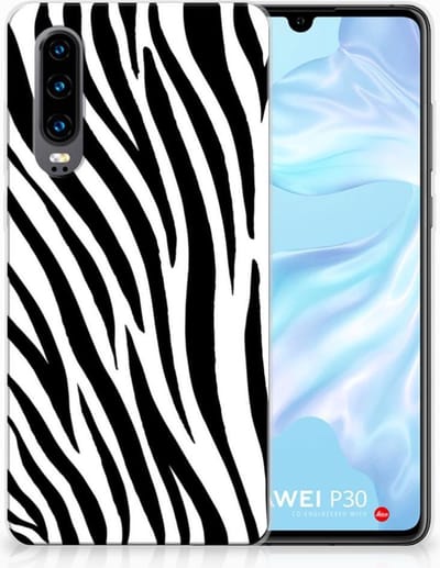 Huawei P30 TPU Hoesje Zebra