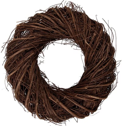 Clayre & Eef Krans Ø 30x8 cm Bruin Rotan