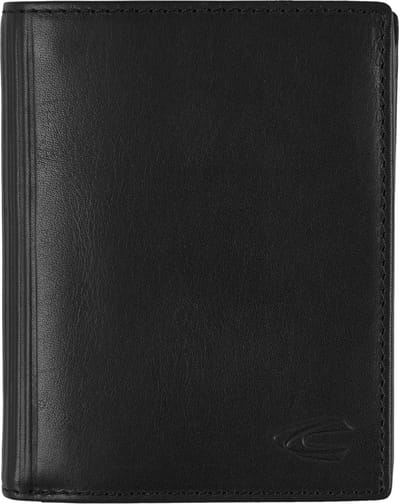 camel active Leren Portemonnee Cliff High Form Wallet Black Zwart
