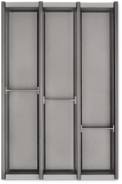 Bestekbak Cuisio grafietgrijs - voor corpusbreedte: 400 mm / breedte (binnen): 320-326 mm / diepte (binnen) 473 mm / hoogte 55 mm