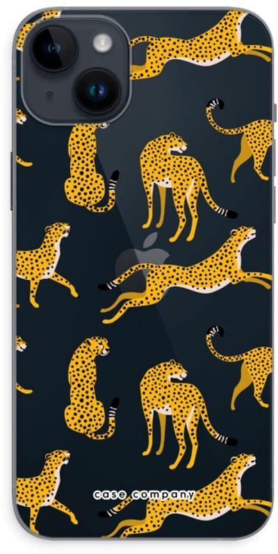 Case Company® - Hoesje geschikt voor iPhone 14 Plus hoesje - Luipaard - Soft Cover Telefoonhoesje - Bescherming aan alle Kanten en Schermrand