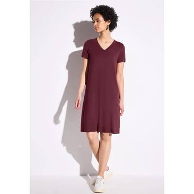 Effen jersey jurk