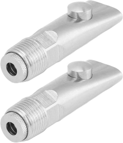 Stainless Steel Varkens Drinknippel, 2 Stuks, Voor Varkens en Biggen met G1/2 Draad, Duurzaam en Efficiënt Water Systeem