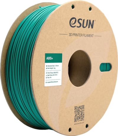ESUN ABS Plus 2kg 3D-printfilament 1kg/rol 1,75mm Lage krimp, hoge sterkte, hoge taaiheid en hittebestendigheid 3D-printmateriaal voor de meeste 3D-printers
