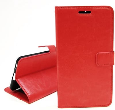 LuxeBass Hoesje geschikt voor Samsung Galaxy S9+ Portemonnee hoesje - Rood