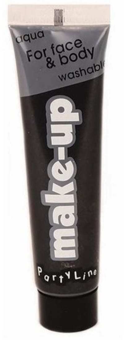 Gezicht en lichaam schmink op waterbasis - zwart - 25 ml - Schminken - Schmink carnaval - Make-up