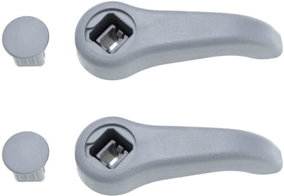 Dailygoody - Stoelverstelling Hendel - Vervanging - Grijs - Hoogte Adjuster - Geschikt voor Renault Clio II en Twingo - 2 Stuks