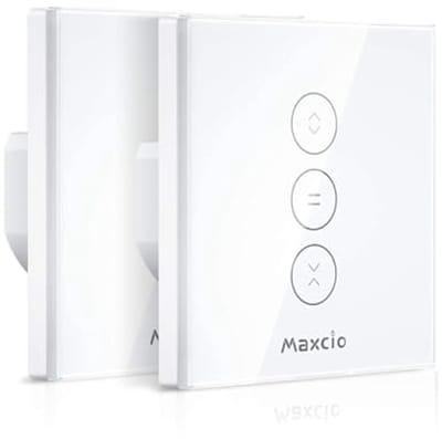 Slimme tijdschakelklok met wifi voor jaloezieën en gordijnen, compatibel met Alexa en Google Home, inclusief app-afstandsbediening en timerfunctie