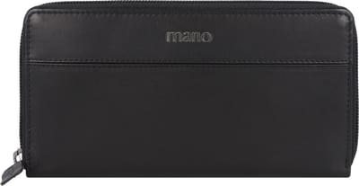 mano Don Romeo Portemonnee RFID Leer 18 cm - Dames - Horizontaal - schwarz