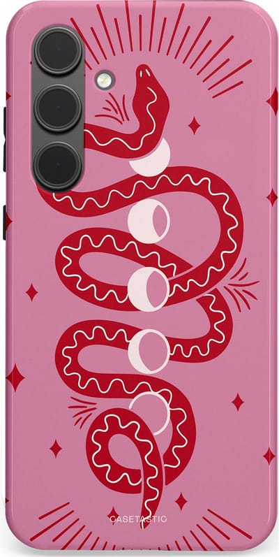 Casetastic Hoesje Geschikt voor Samsung S24 Plus - Stijlvolle Beschermende Duo-layer Case - Eclipseslang