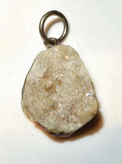 Grote witte Geode Hanger