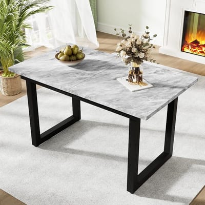 Uitschuifbare Eettafel Rechthoekig 140-180 cm - Ruimtebesparend voor 4 tot 6 Personen