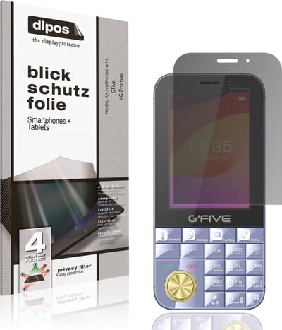 dipos – Matte Privacy Screenprotector geschikt voor GFive 4G Promax | Anti-Spy Beschermfolie