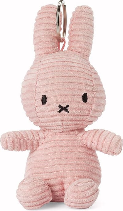 Bon Ton Toys Nijntje - Keychain ECO Corduroy Pink - 10 cm - 4"