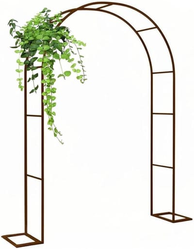 Huwelijksboog Metaal - Tuinprieel Pergola - Decoratie Bruiloft - Roestbestendige Coating - 200 x 230 cm - Zwart