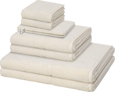 Möve for frottana Sonstiges 2 X washandjes 2 X gasten- 2 X douche- 2 X handdoek - in set 8 pack Pearl