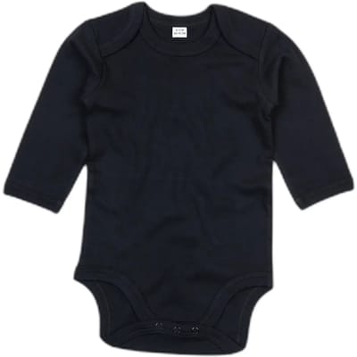 Babybugz | Baby long Sleeve Bodysuit | Zwart | 6 - 12 Maanden