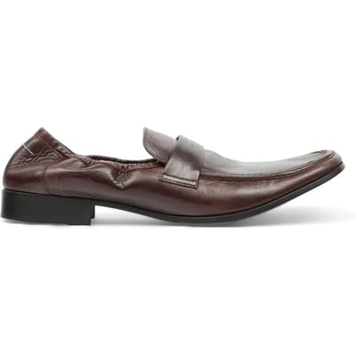 mm6 maison margiela schoen moccasin man bruin