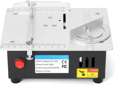 Mini Tafelzaag 96W – Aluminium – 7 Snelheden – Precisie Snijden – Voor DIY & Modelbouw – EU 220V