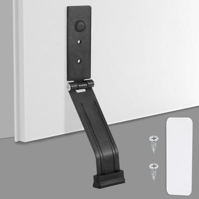 Stainless Steel One Touch Door Stopper Kickdown Floor Lock with Rubber Tip and Magnets - Heavy Duty, No Drilling Required for Indoor and Outdoor Doors, Balcony Doors, Office