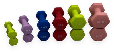 Padisport dumbellset 0,5 t/m 3 kg - gewichten set - gewichten set halters - dumbells set - Gewichten