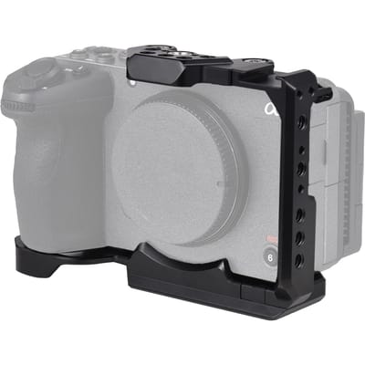 Handheld camerakooi aluminiumlegering met koude schoenbevestiging Talrijke 1/4 inch en 3/8 inch schroefdraadgaten