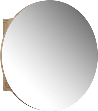 Vicco Loki Badkamerspiegelkast – 50 x 50 cm met 2 compartimenten Krachtige eik goud
